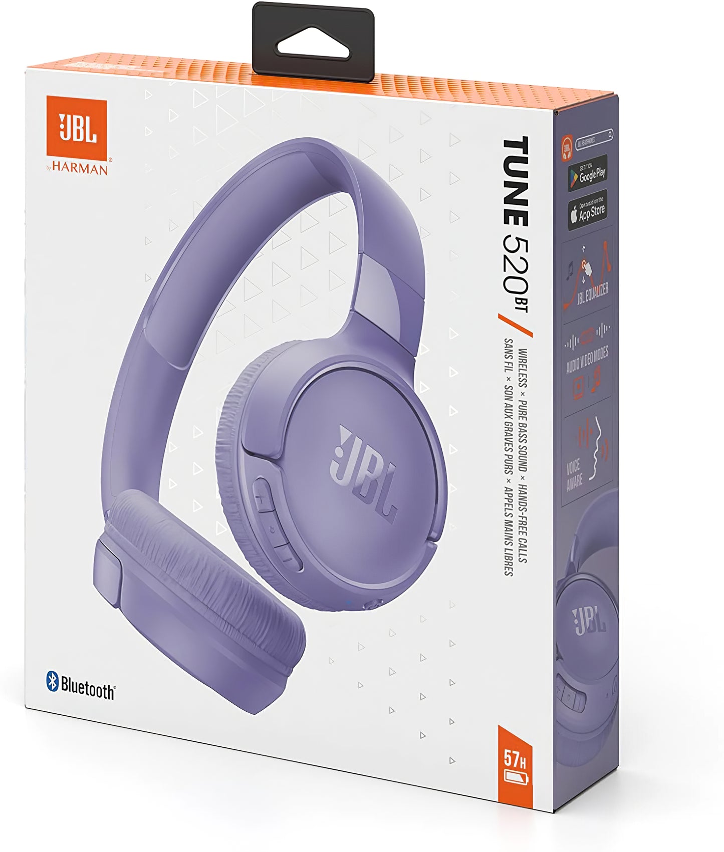Handsfree Bluetooth JBL Tune 520BT, večtočkovni, A2DP, vijolične barve JBLT520BTPUR