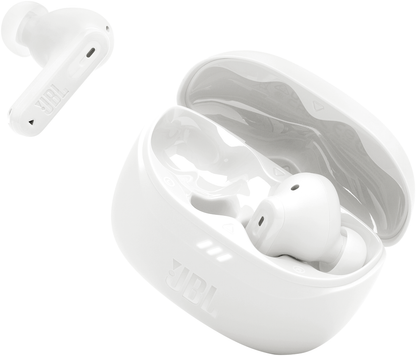 Brezžične slušalke Bluetooth JBL Tune Beam 2, TWS, ANC, MultiPoint, Bela JBLTBEAM2WHT