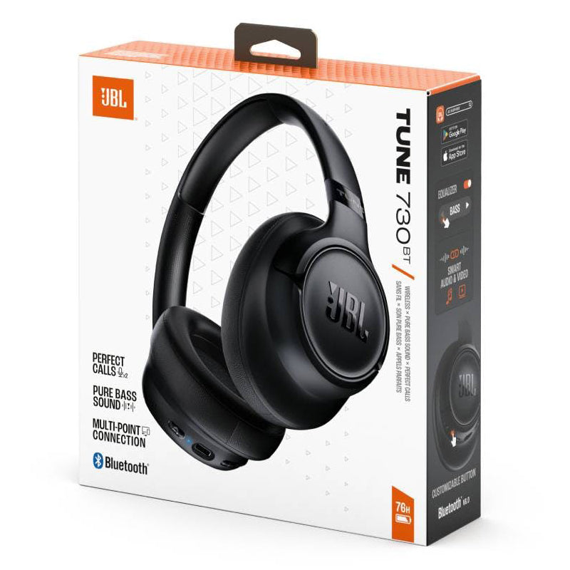 Bluetooth prostoročni JBL Tune 730BT, MultiPoint, A2DP, Črn JBLT730BTBLK