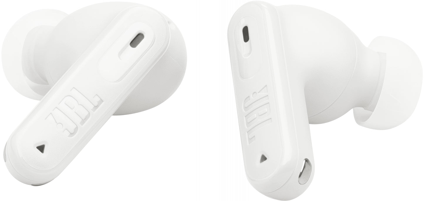 Brezžične slušalke Bluetooth JBL Tune Beam 2, TWS, ANC, MultiPoint, Bela JBLTBEAM2WHT