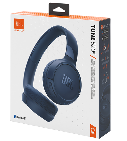 Handsfree Bluetooth JBL Tune 520BT, MultiPoint, A2DP, modra JBLT520BTBLU