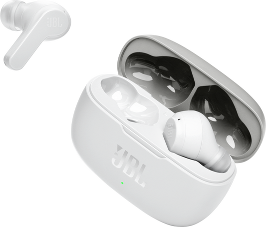 Brezžične slušalke Bluetooth JBL Wave 200TWS, TWS, bele