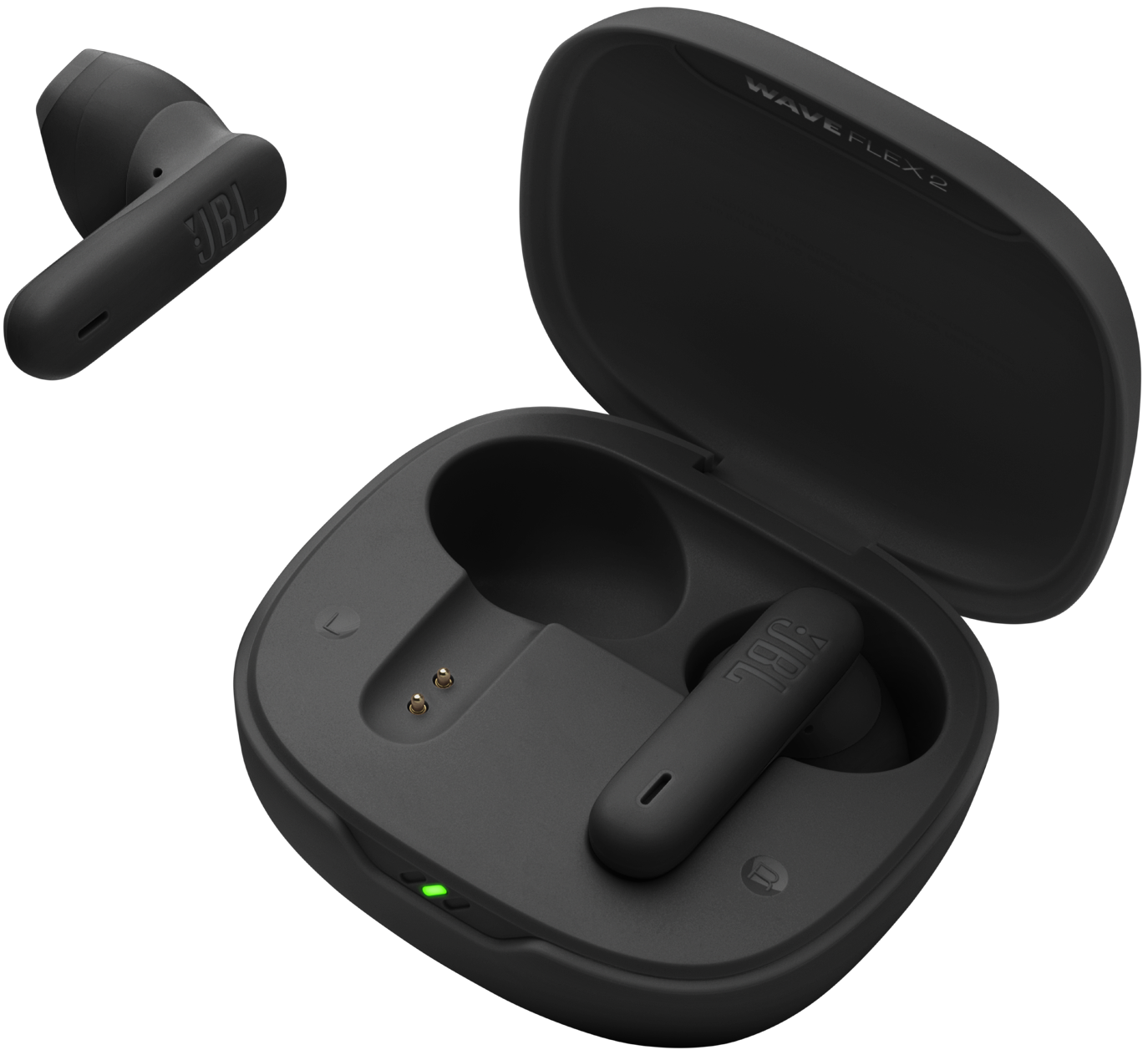 Handsfree Bluetooth JBL Wave Flex 2, TWS, ANC, MultiPoint, Črna JBLWFLEX2BLK