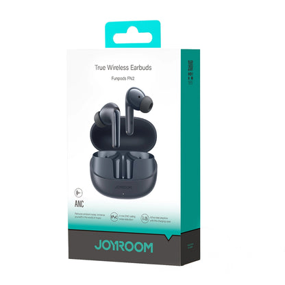 Brezžične slušalke Bluetooth Joyroom Funpods JR-FN2, TWS, ANC, črne
