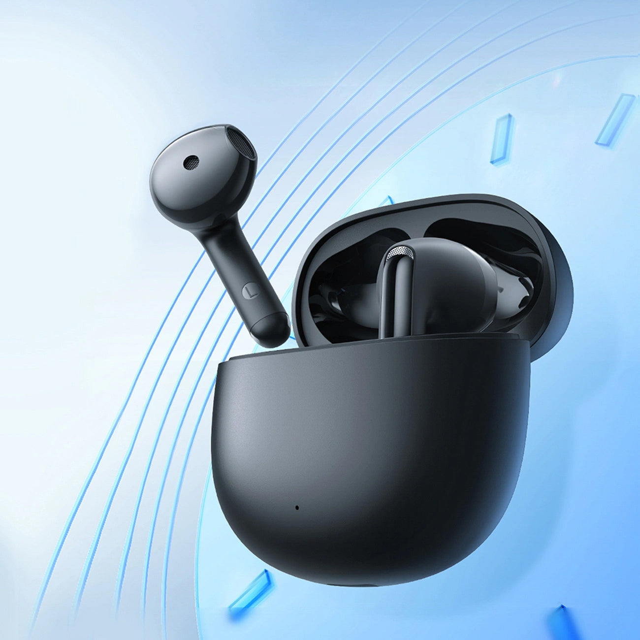 Brezžične slušalke Bluetooth Joyroom Funpods JR-FB1 Nova različica, TWS, Črne