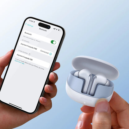Brezžične slušalke Bluetooth Joyroom Funpods JR-FN2, TWS, ANC, bele