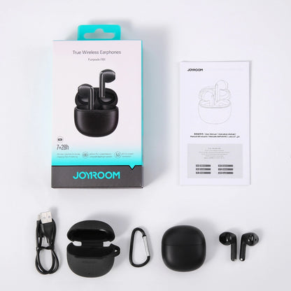 Brezžične slušalke Bluetooth Joyroom Funpods JR-FB1 Nova različica, TWS, Črne