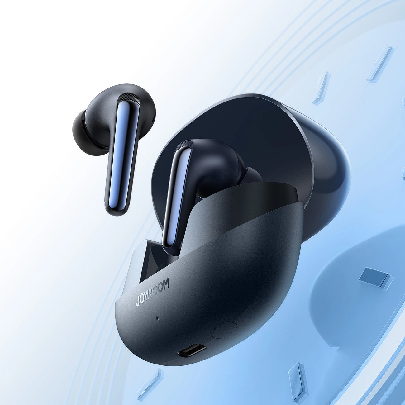 Brezžične slušalke Bluetooth Joyroom Funpods JR-FN2, TWS, ANC, črne