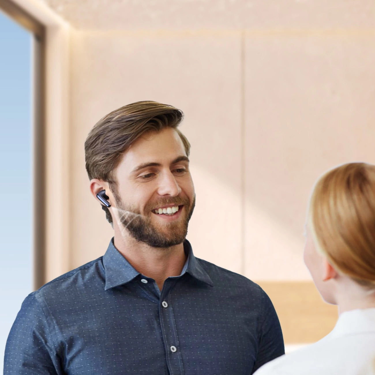 Brezžične slušalke Bluetooth Joyroom Funpods JR-FN2, TWS, ANC, črne
