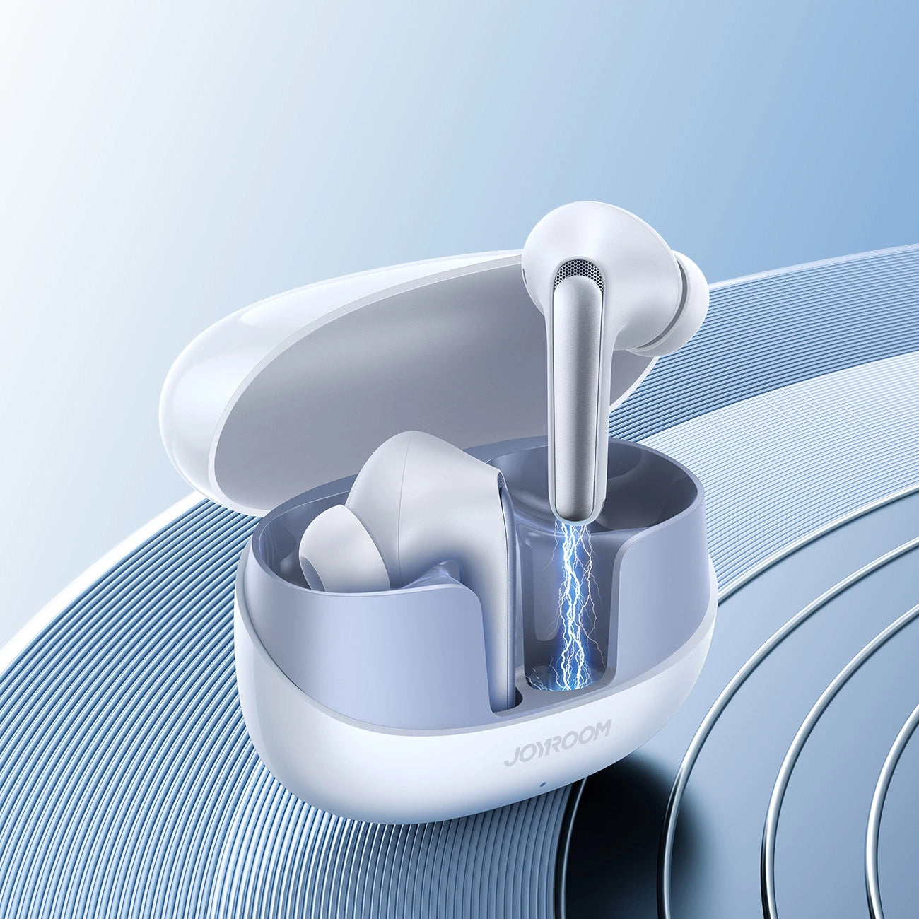 Brezžične slušalke Bluetooth Joyroom Funpods JR-FN2, TWS, ANC, bele