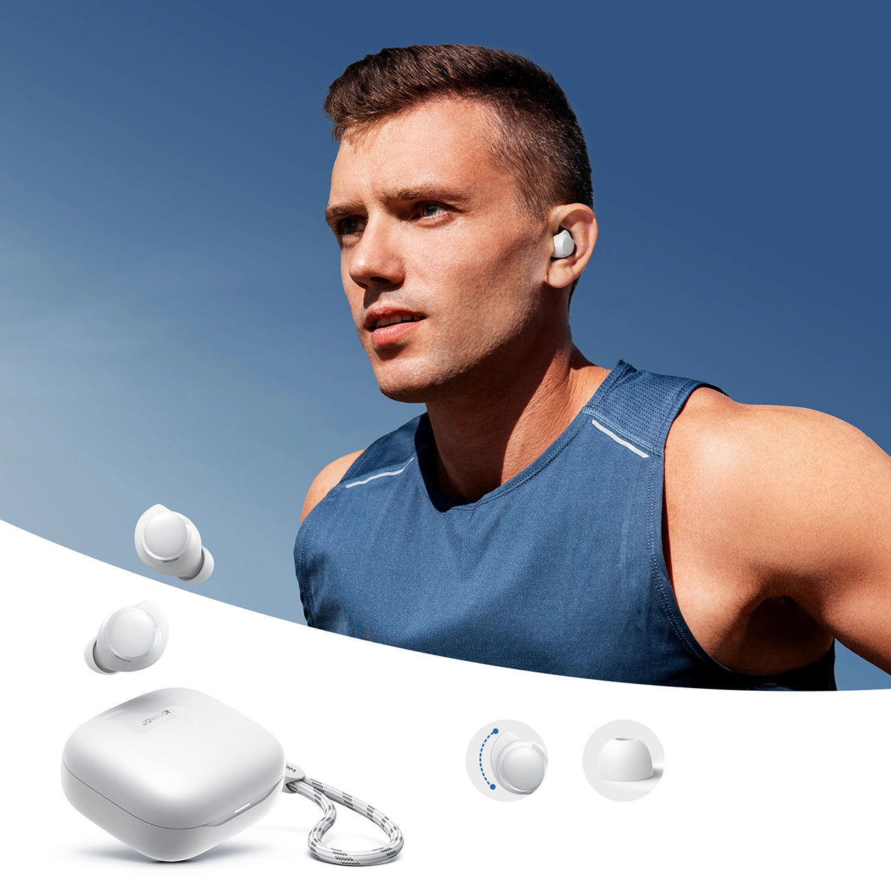 Bluetooth prostoročne slušalke Joyroom Jdots JR-DB3, TWS, bele