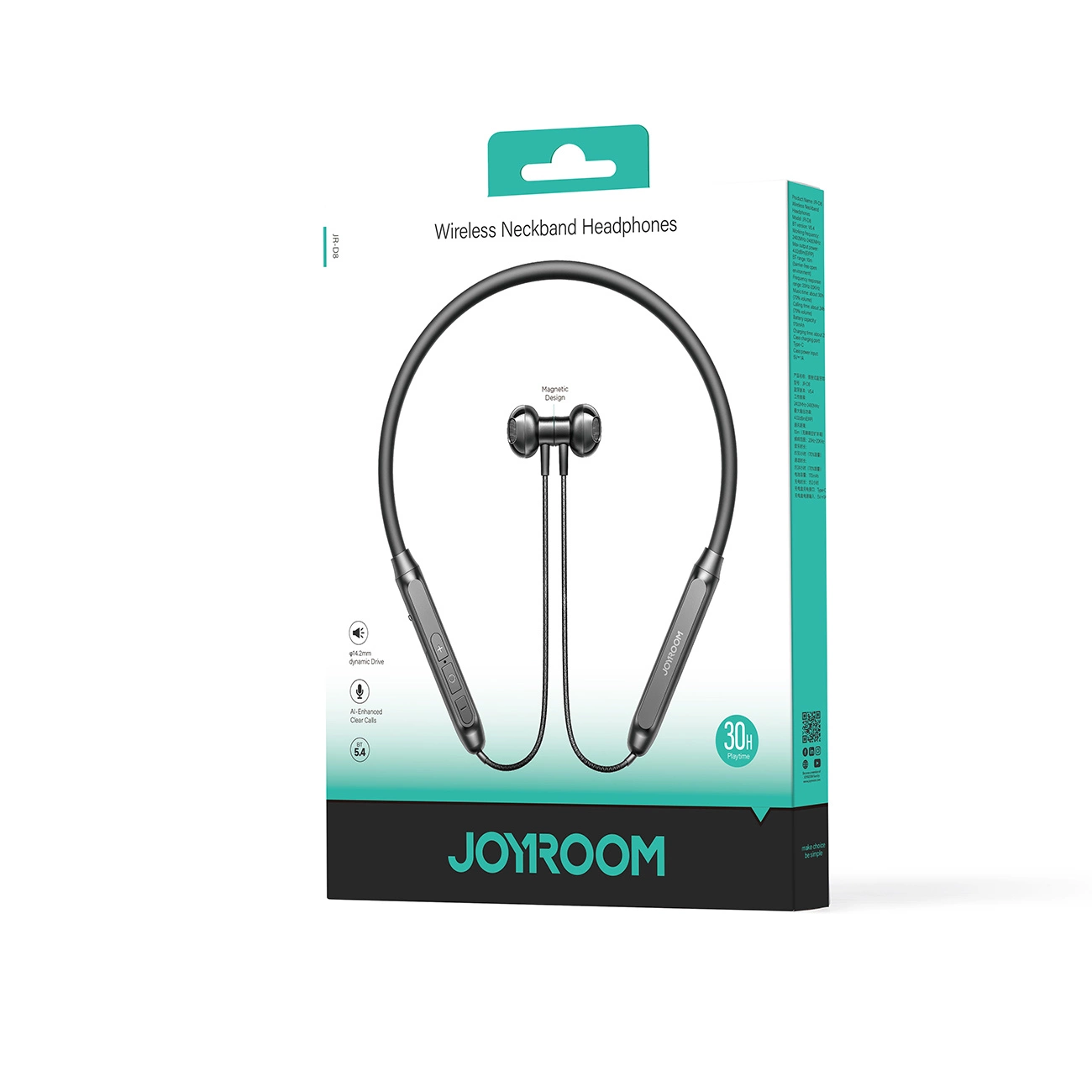 Bluetooth prostoročni Joyroom JR-D8, A2DP, Črn