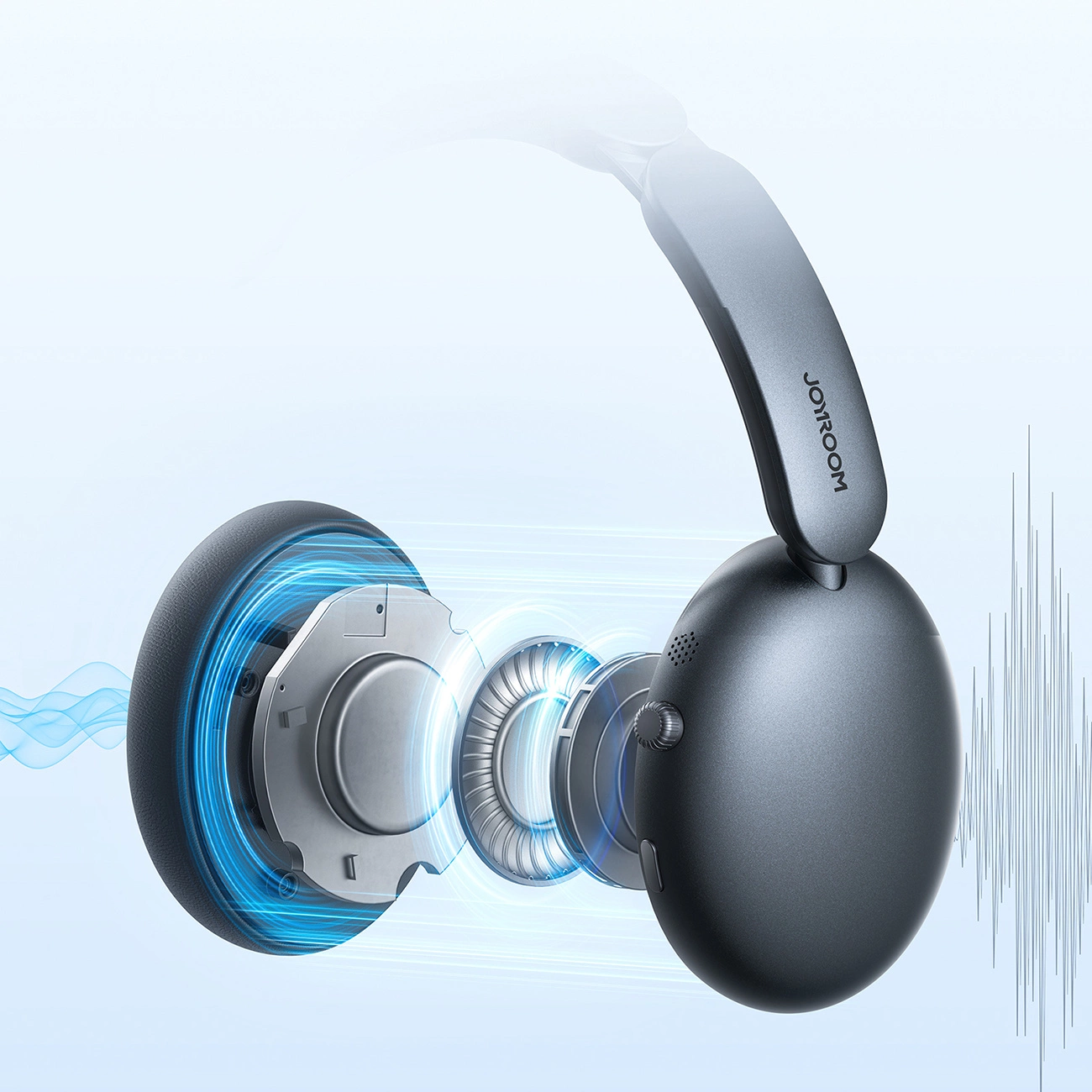Bluetooth prostoročne slušalke Joyroom JR-JH1, A2DP, ANC, črne