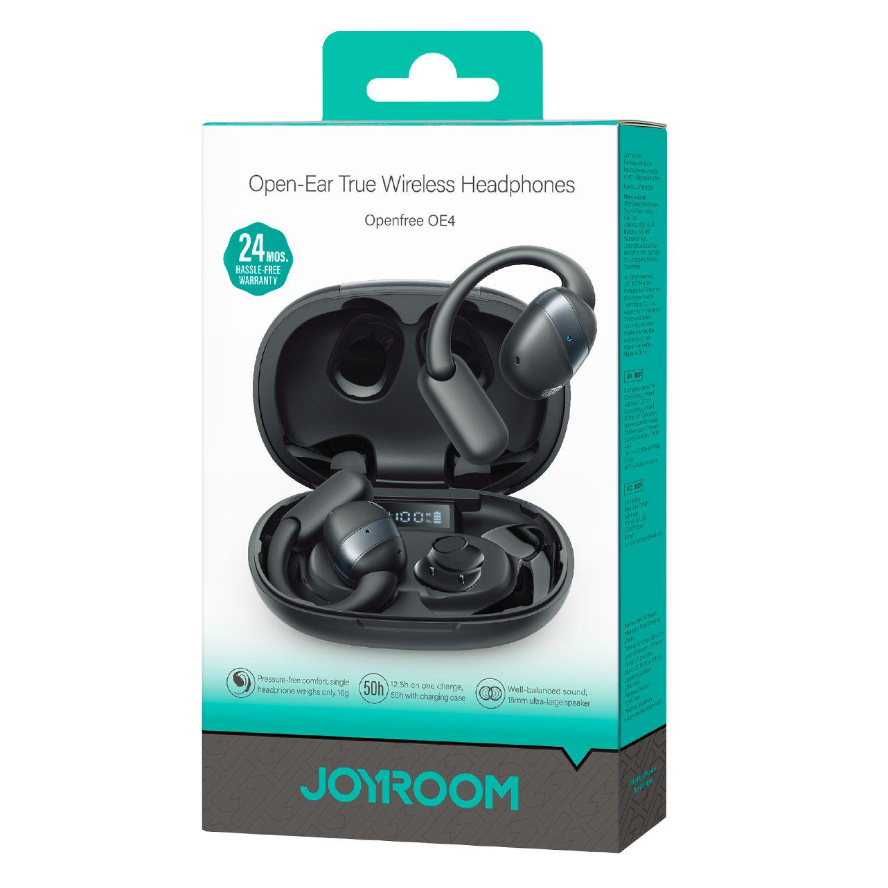 Handsfree Bluetooth Joyroom Open Ear JR-OE4, TWS, Črna