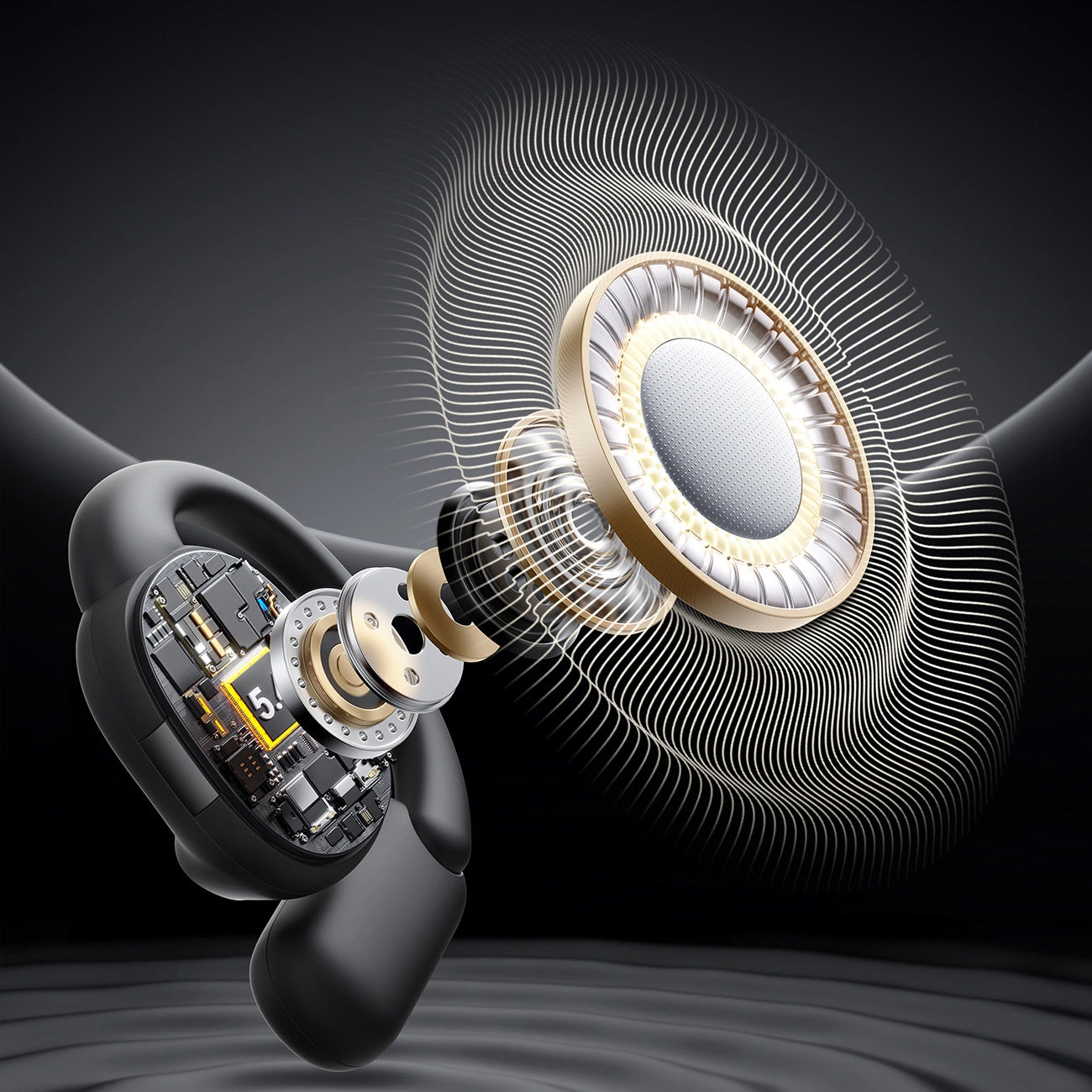 Handsfree Bluetooth Joyroom Open Ear JR-OE4, TWS, Črna