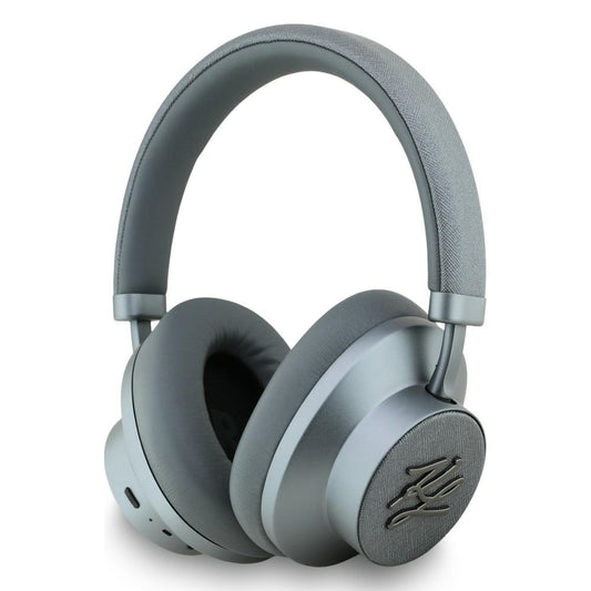 Brezžične slušalke Bluetooth Karl Lagerfeld Grained Initials, A2DP, ANC, Siva