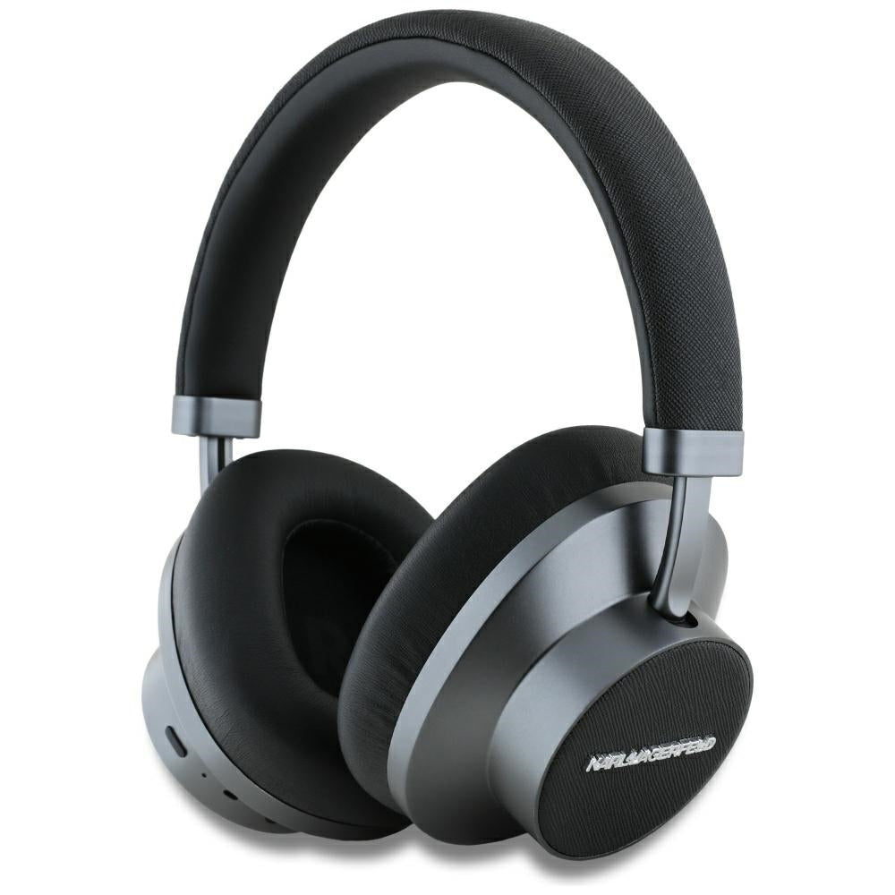 Bluetooth prostoročne slušalke Karl Lagerfeld Saffiano Elongated, A2DP, ANC, črne