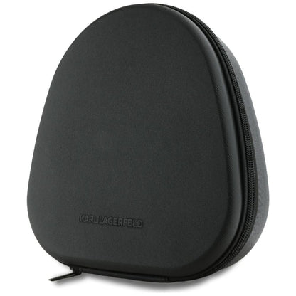 Bluetooth prostoročne slušalke Karl Lagerfeld Saffiano Elongated, A2DP, ANC, črne
