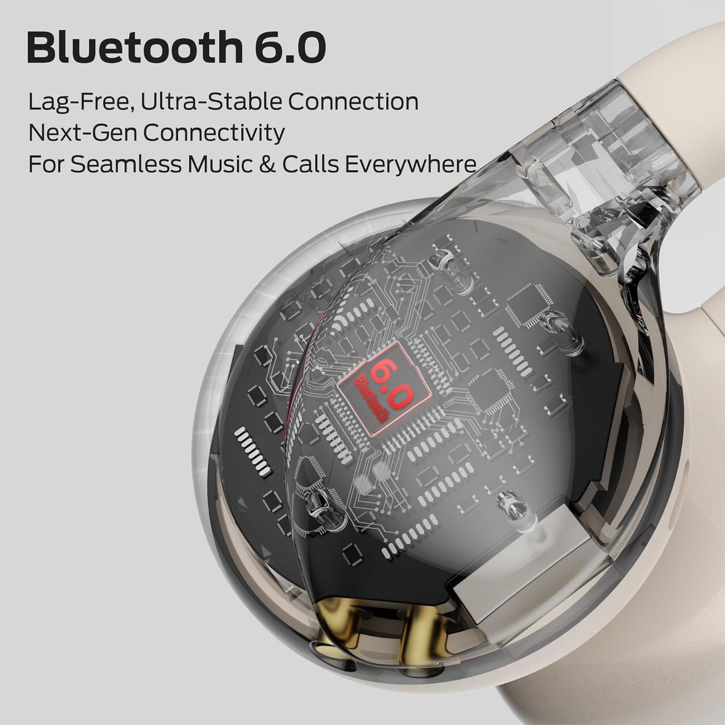 Bluetooth prostoročni Monster AC225, TWS, svetlo krem
