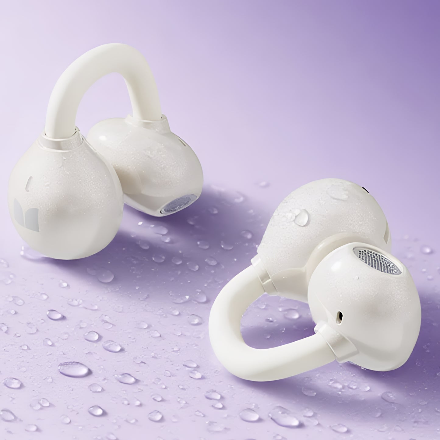 Bluetooth prostoročni Monster AirClip AC200, TWS, svetlo krem