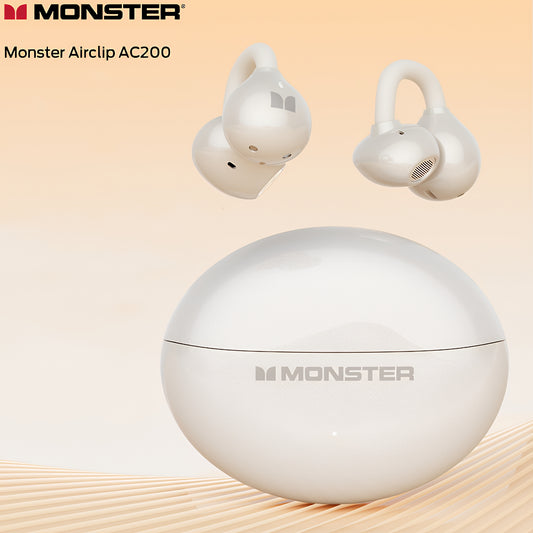 Bluetooth prostoročni Monster AirClip AC200, TWS, svetlo krem