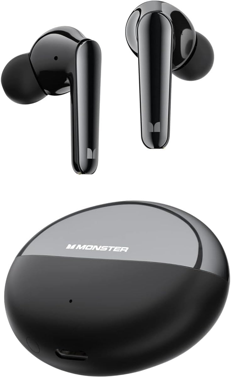 Bluetooth prostoročni Monster N-Lite 203 AirLinks, TWS, črna