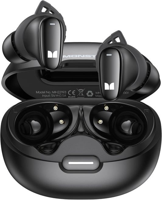 Bluetooth prostoročne slušalke Monster N-Lite 206, TWS, črne