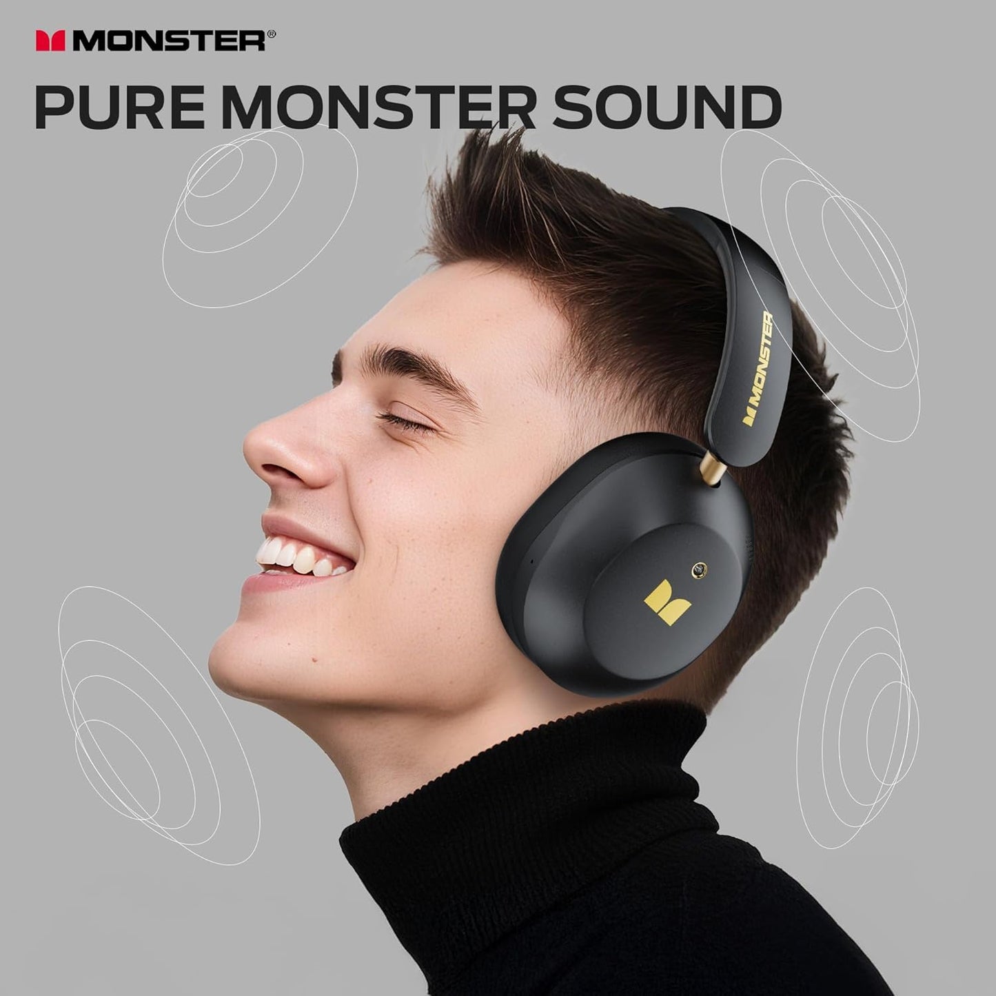 Bluetooth prostoročni Monster Persona 6th, MultiPoint, A2DP, ANC, Črna