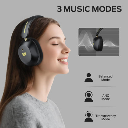 Bluetooth prostoročni Monster Persona 6th, MultiPoint, A2DP, ANC, Črna