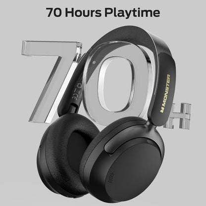 Bluetooth prostoročni Monster Persona 3rd, MultiPoint, A2DP, ANC, Črna