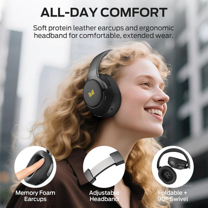 Bluetooth prostoročni Monster Persona 5th, MultiPoint, A2DP, ANC, Črna