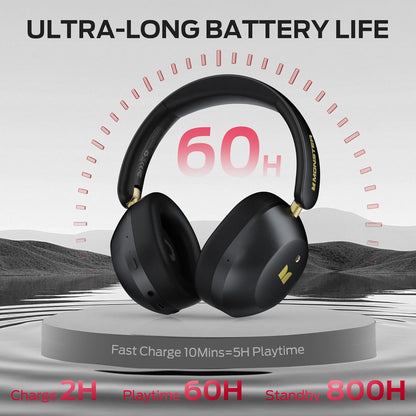 Bluetooth prostoročni Monster Persona 6th, MultiPoint, A2DP, ANC, Črna