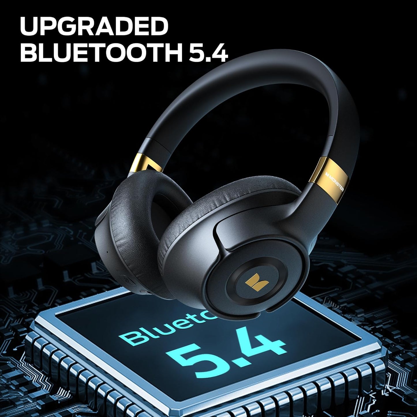 Bluetooth prostoročni Monster Persona SE, A2DP, ANC, Črna