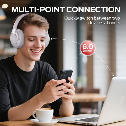 Bluetooth prostoročni Monster Persona 5th, MultiPoint, A2DP, ANC, Modra