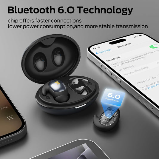 Bluetooth prostoročne slušalke Monster Sleep Ear100, TWS, črne