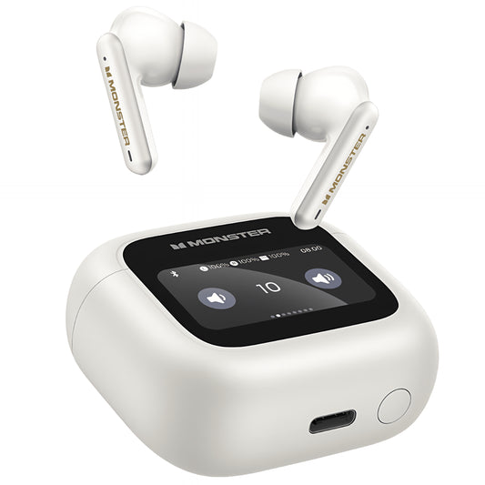 Bluetooth prostoročni Monster TH300, TWS, bel