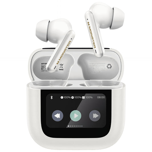 Bluetooth prostoročni Monster TH300, TWS, bel