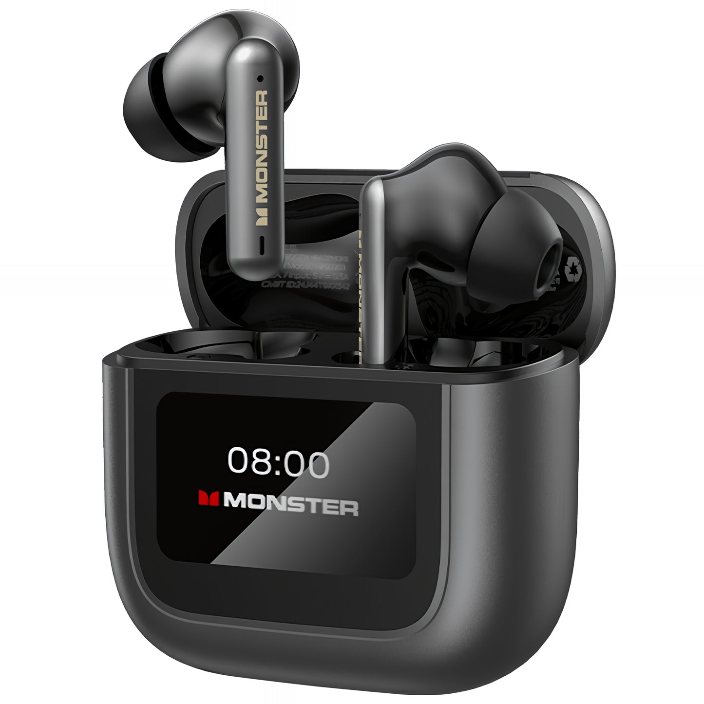 Bluetooth prostoročni Monster TH300, TWS, Črna