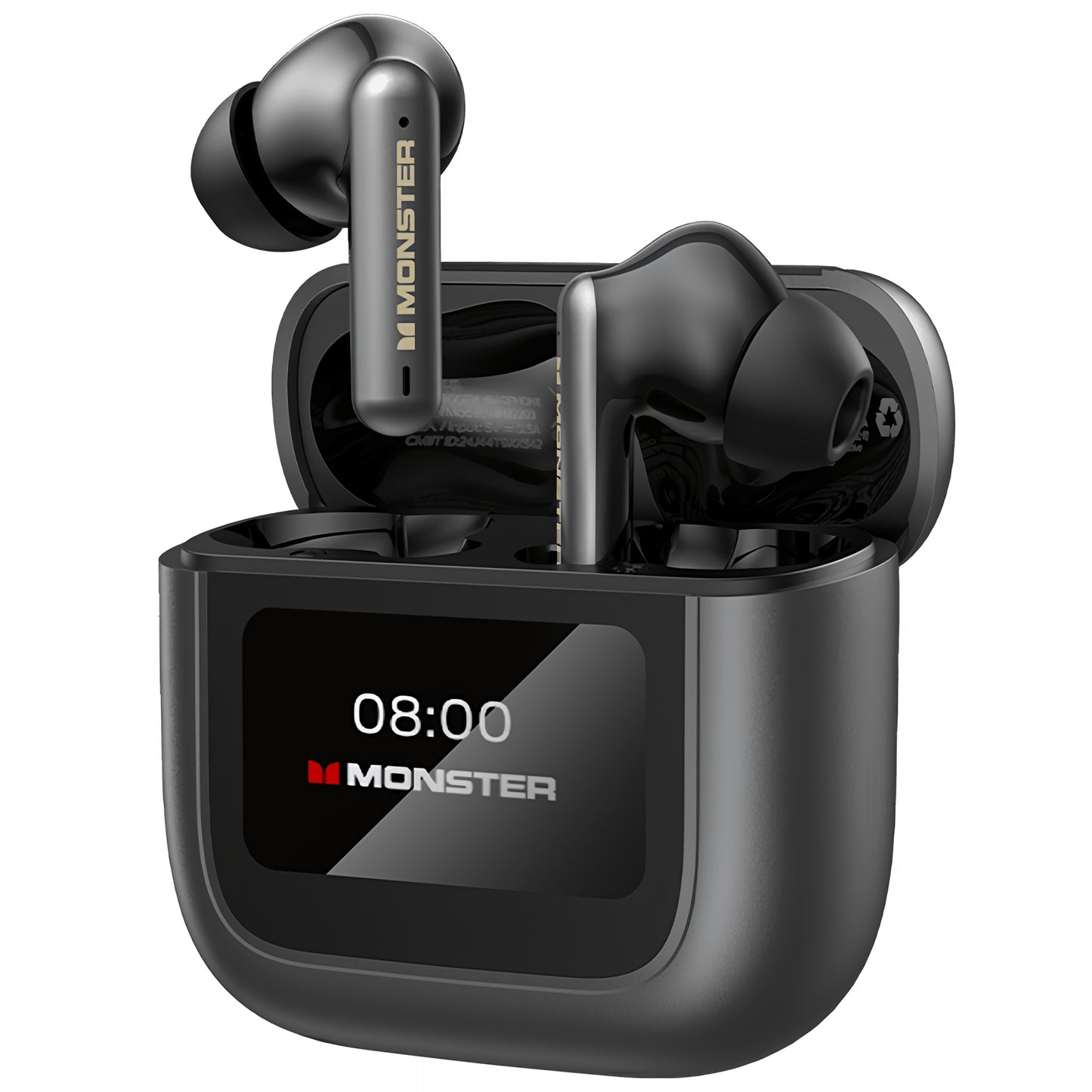 Bluetooth prostoročni Monster TH300, TWS, Črna