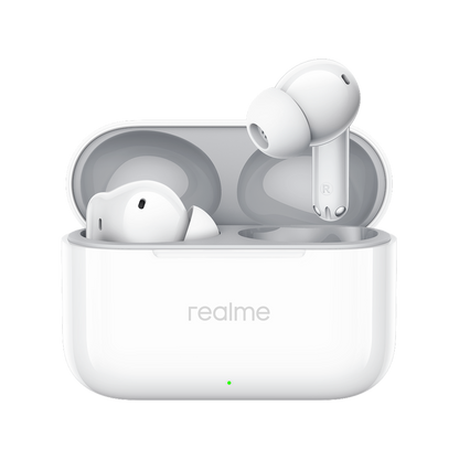Brezžične slušalke Bluetooth Realme Buds T200, TWS, ANC, MultiPoint, Bela