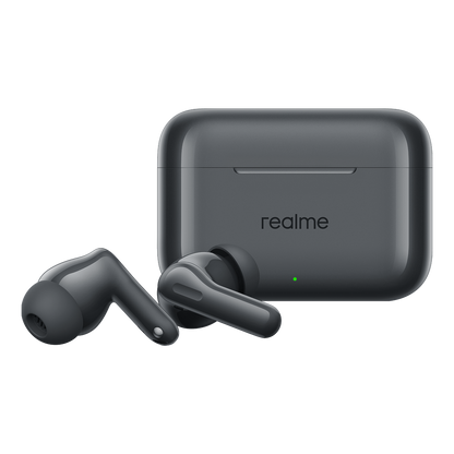 Brezžične slušalke Bluetooth Realme Buds T200, TWS, ANC, MultiPoint, Sive