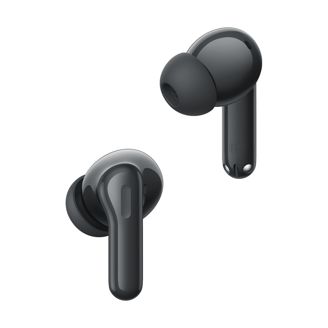 Brezžične slušalke Bluetooth Realme Buds T200, TWS, ANC, MultiPoint, Sive