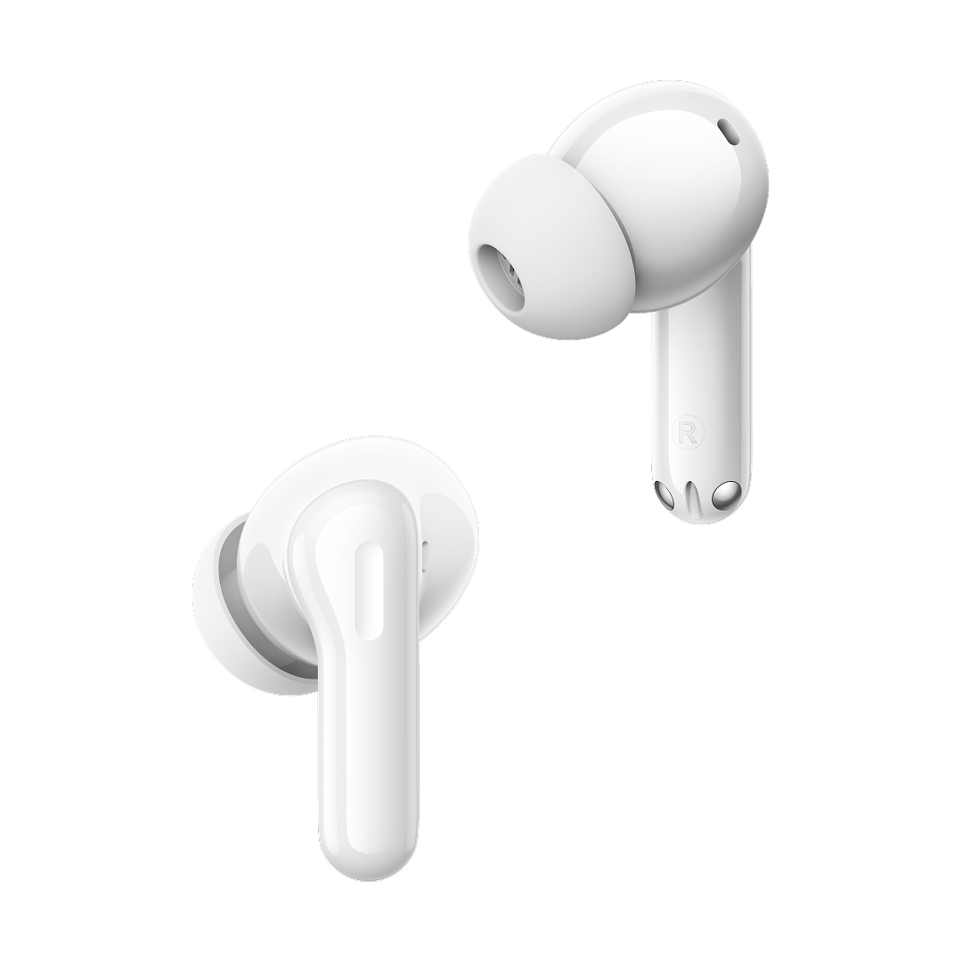 Brezžične slušalke Bluetooth Realme Buds T200, TWS, ANC, MultiPoint, Bela