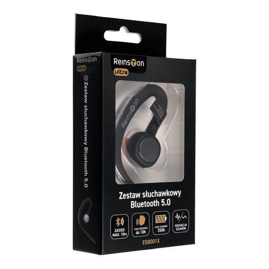 Bluetooth prostoročni telefon Reinston ESB001X, MultiPoint, A2DP, Črna