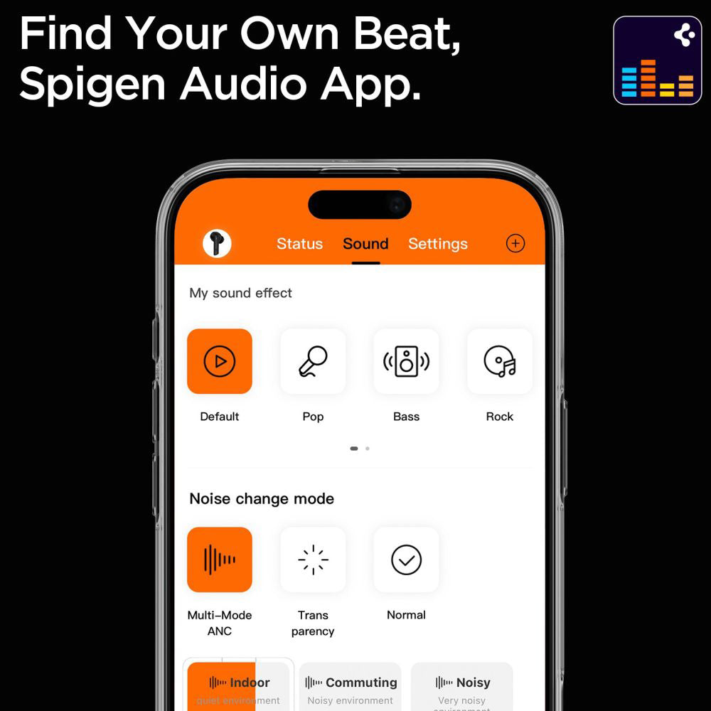 Handsfree Bluetooth Spigen SA2401, TWS, ANC, Črn