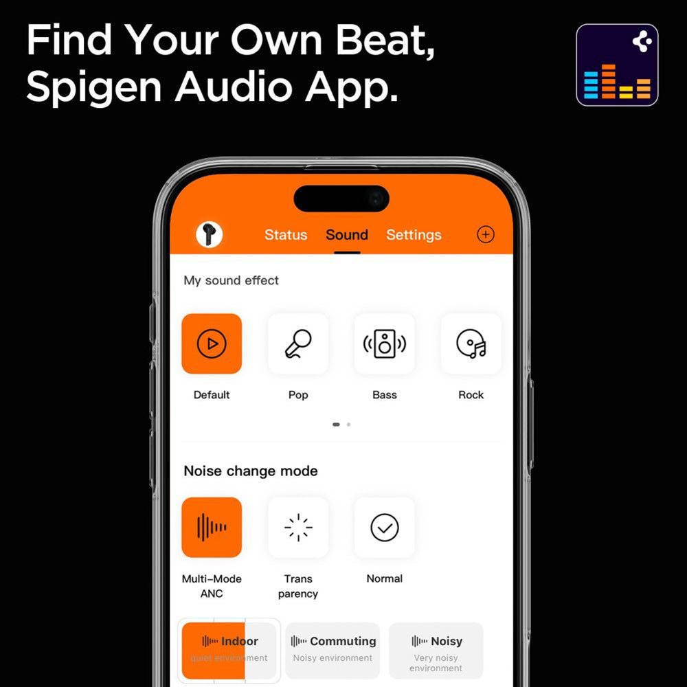 Handsfree Bluetooth Spigen SA2402, TWS, ANC, Bel ASD07964