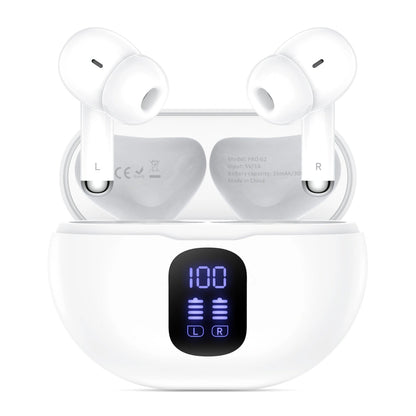Brezžične slušalke Bluetooth Tech-Protect Ultraboost Pro G2, TWS, bele
