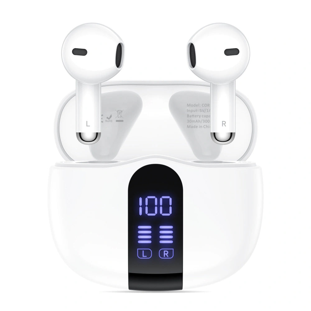 Bluetooth prostoročni Tech-Protect Ultraboost Core G2, TWS, bela