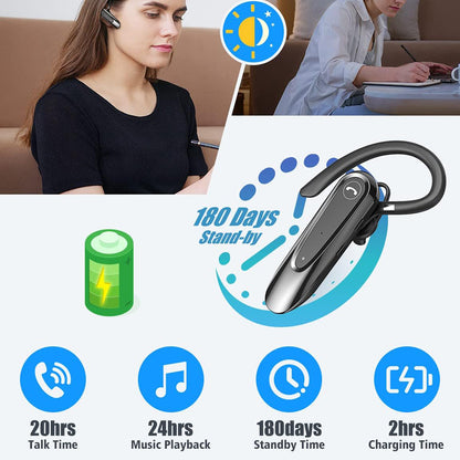 Brezžična slušalka Bluetooth Techsuit CB2 AirTalk, A2DP, Črna