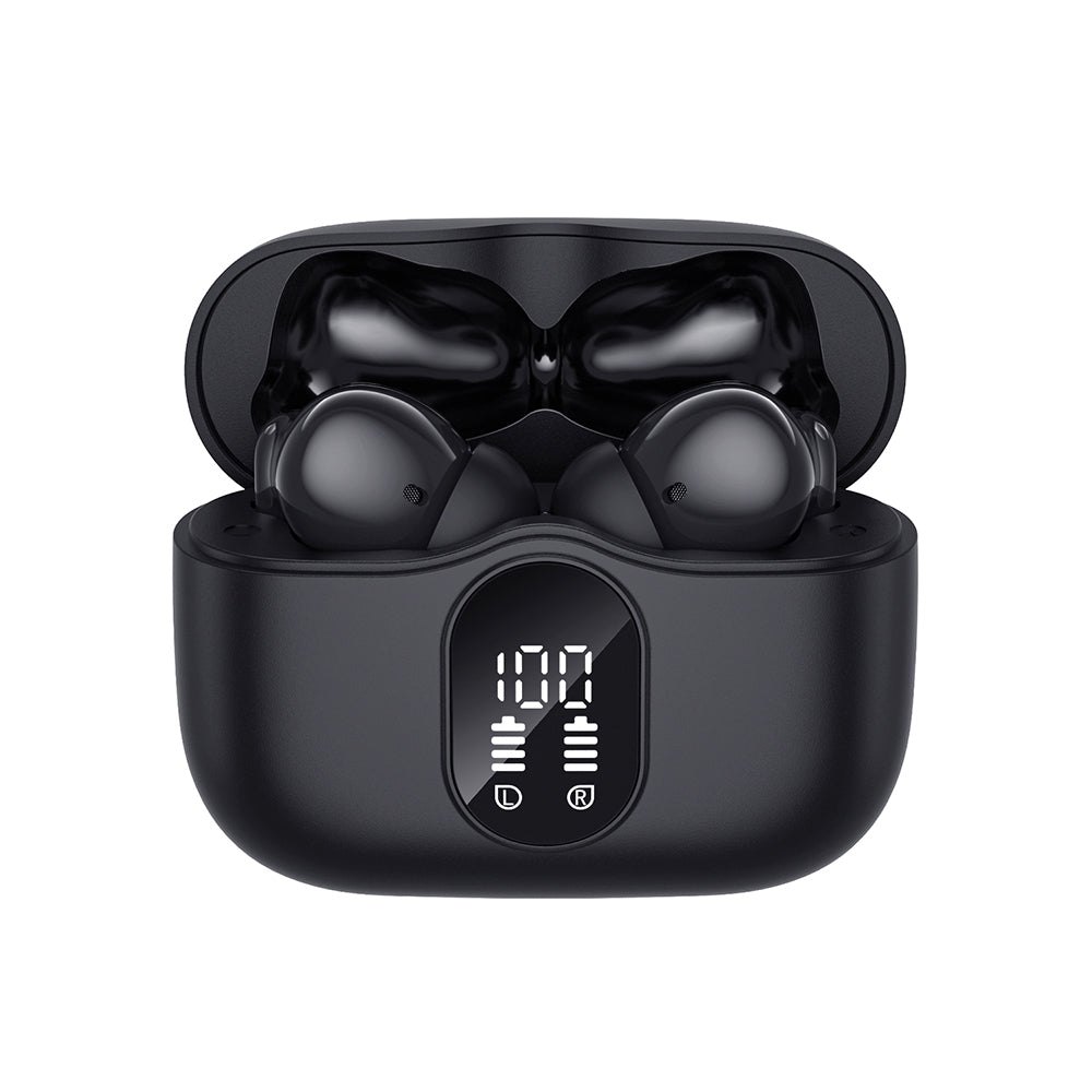 Brezžične slušalke Bluetooth Techsuit CW3 WaveBeat 100, TWS, ANC, črne